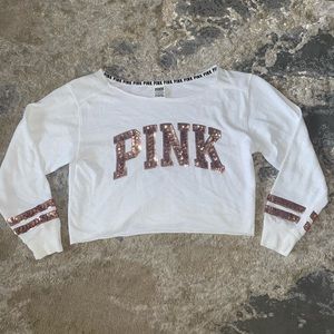 VS PINK cropped sweater